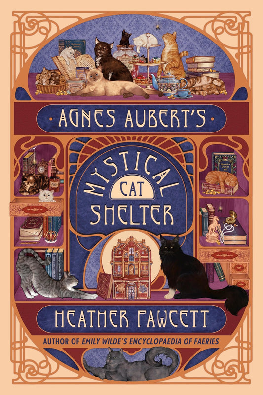 Book cover of Agnes Aubert's Mystical Cat Shelter