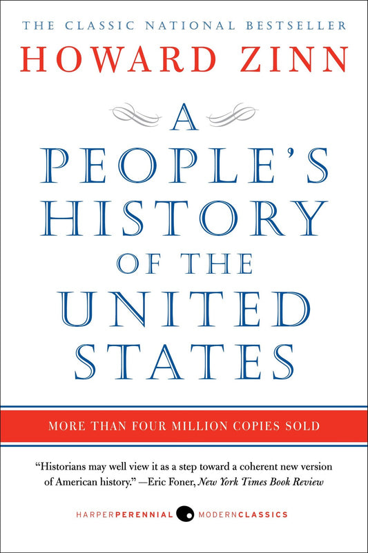 Book cover of A People's History of the U.S.: Bestselling Book on History & Racial Equality