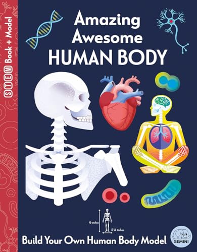 Book cover of Amazing Awesome Human Body (Ignite STEM Book + Model Kit)